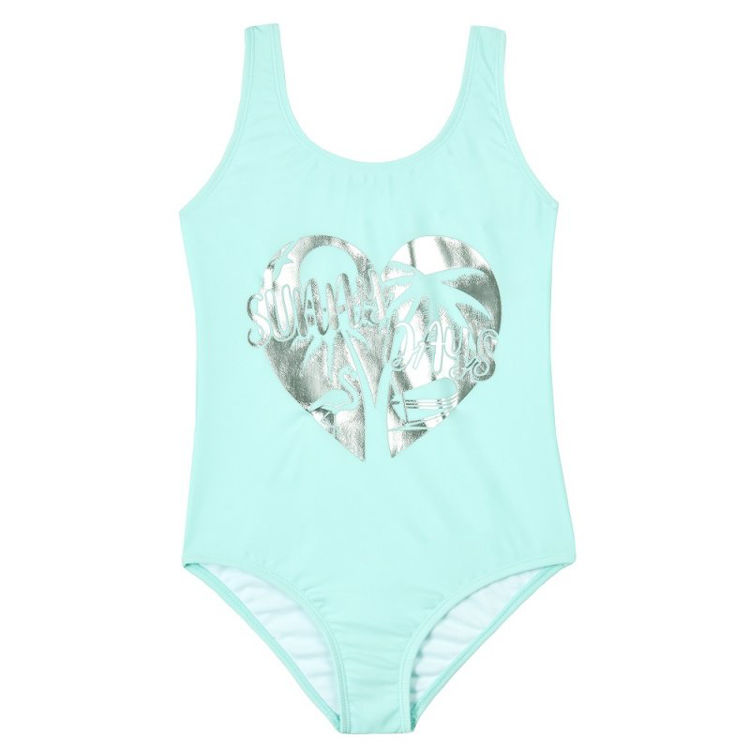 Picture of 09c038-  FOIL FRONT DESIGN GIRLS SWIMWEAR